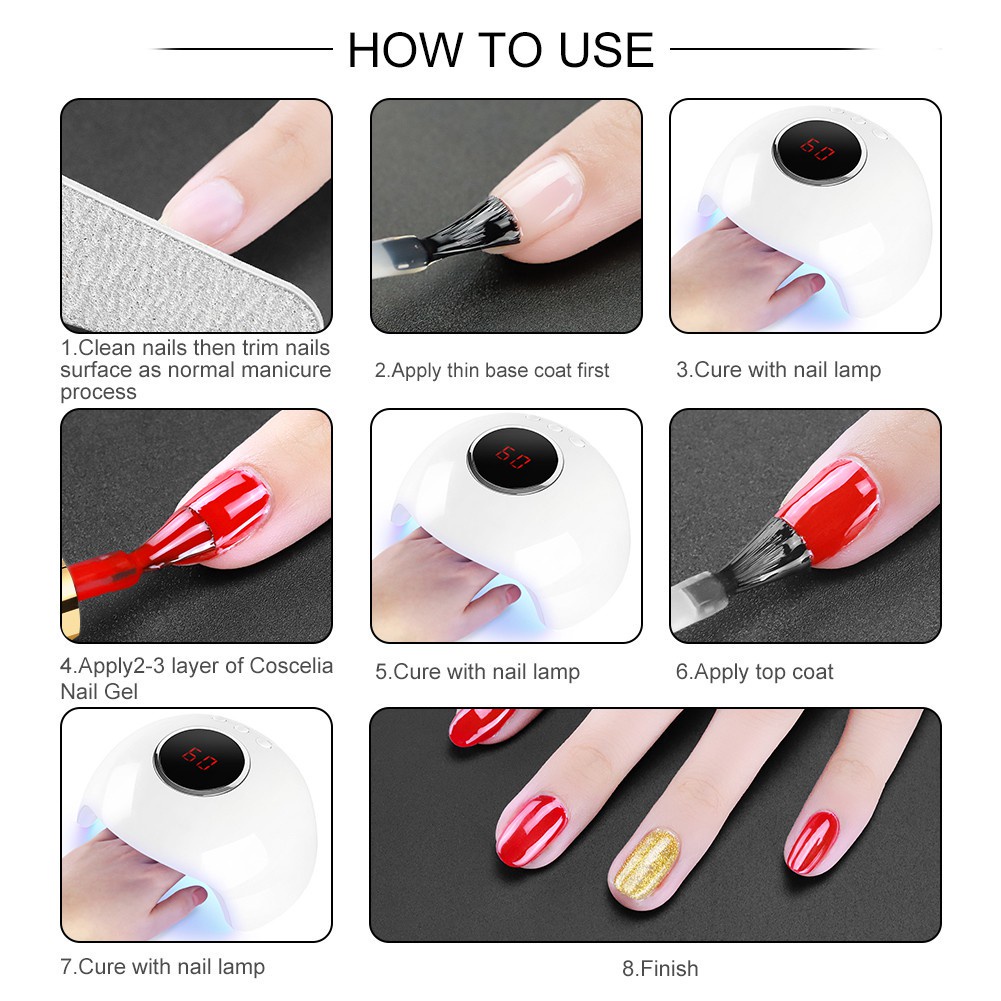 [Hàng mới về] Gel sơn móng tay Coscelia 8ml 40 màu hợp thời trang tùy chọn