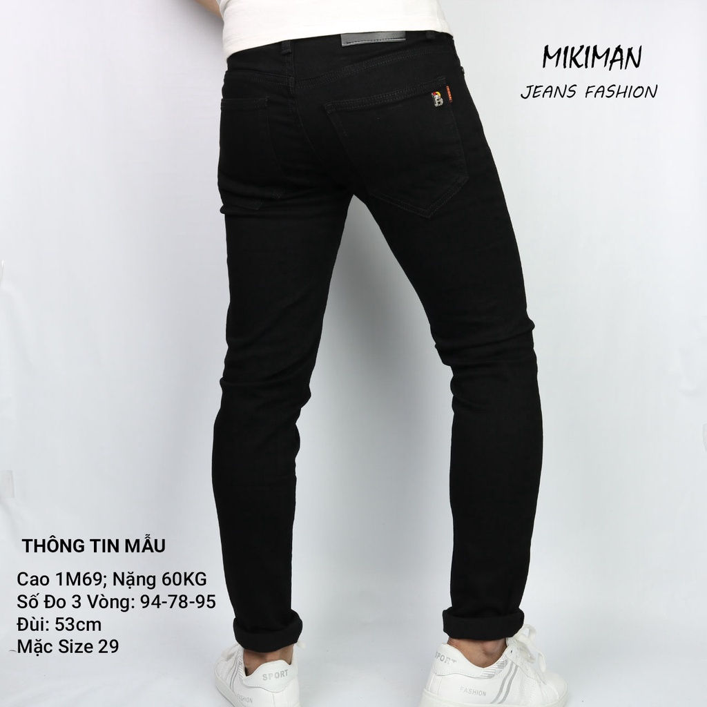 Quần Jean Nam Đen Trơn Cao Cấp Không Ra Màu Chất Bò Dày Co Giãn Tốt Dáng SlimFIt _DJ10001 | BigBuy360 - bigbuy360.vn