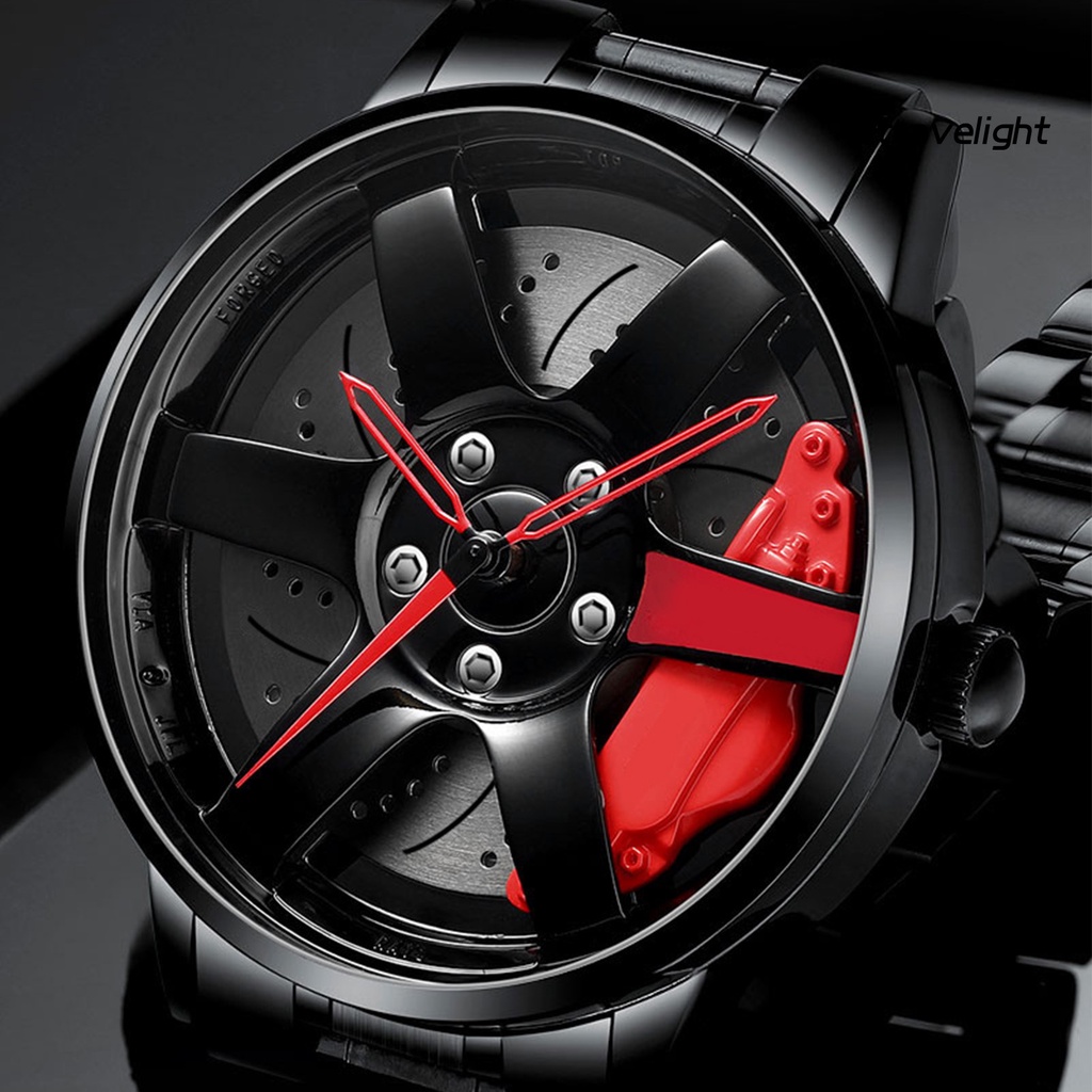 Đồng hồ quartz chống thấm nước thiết kế hình bánh xe
 | BigBuy360 - bigbuy360.vn