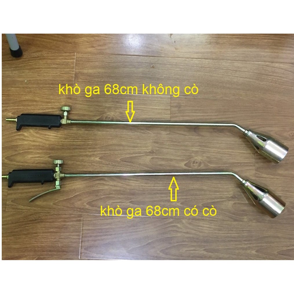 Khò gas công nghiệp 2 ống phun có tay bóp và chiết áp, đèn khò gas loa thép 30, 50