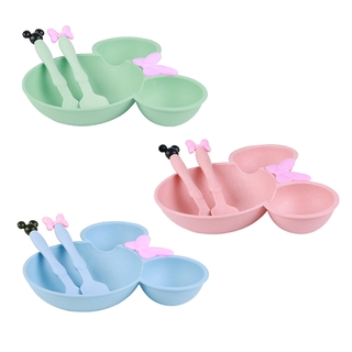 Bộ bát ăn hình chuột Mickey bằng lúa mạch cho bé