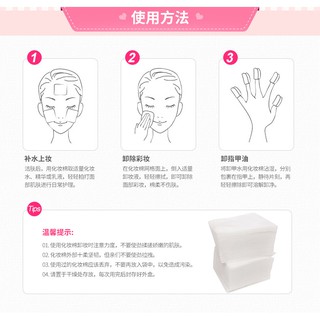 Bông tẩy trang Bio AQua 100 miếng