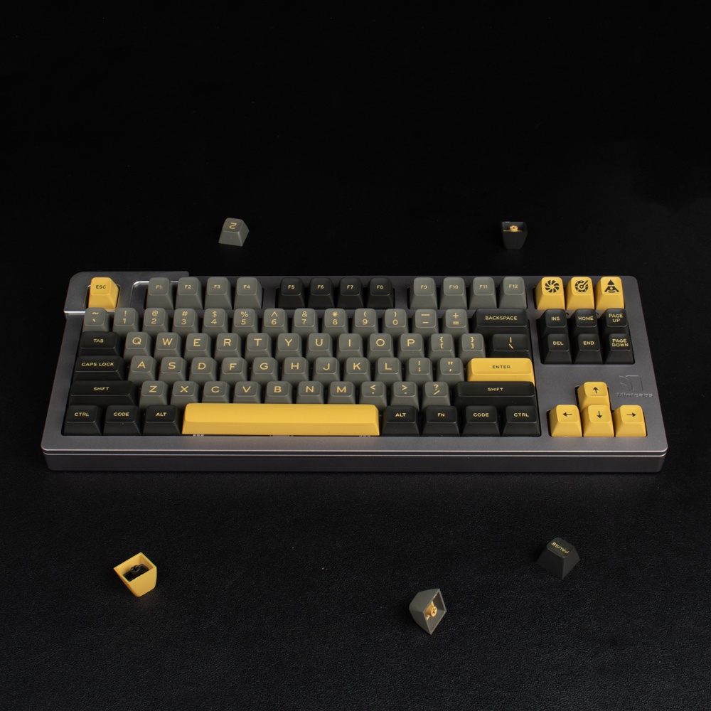 Keycap Cho Bàn Phím Cơ Aifei Black Shimmer SA Profile ABS 170 Phím | Gearbros