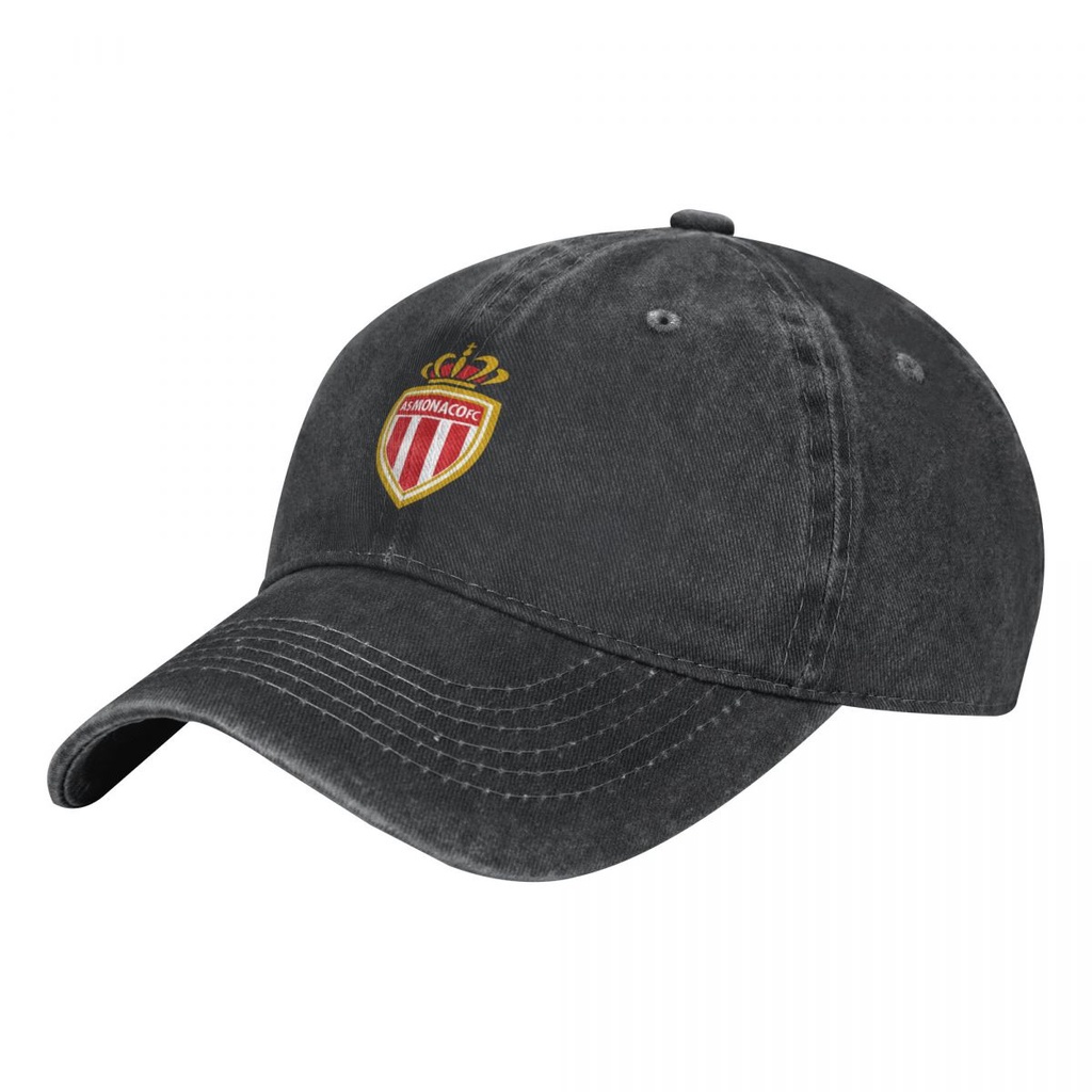 AS Monaco FC logo Mũ Cao Bồi Rửa Vành Cong Mũ Chống Nắng Đơn Giản Phù Hợp Với Mũ Bóng Chày Unisex Mũ