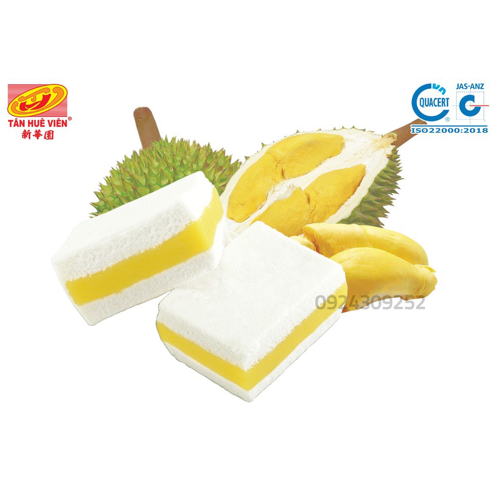 [FREESHIP-HÀNG CHẤT LƯỢNG] Bánh in nhân đậu sầu riêng Tân Huê Viên (400g 10 cái)