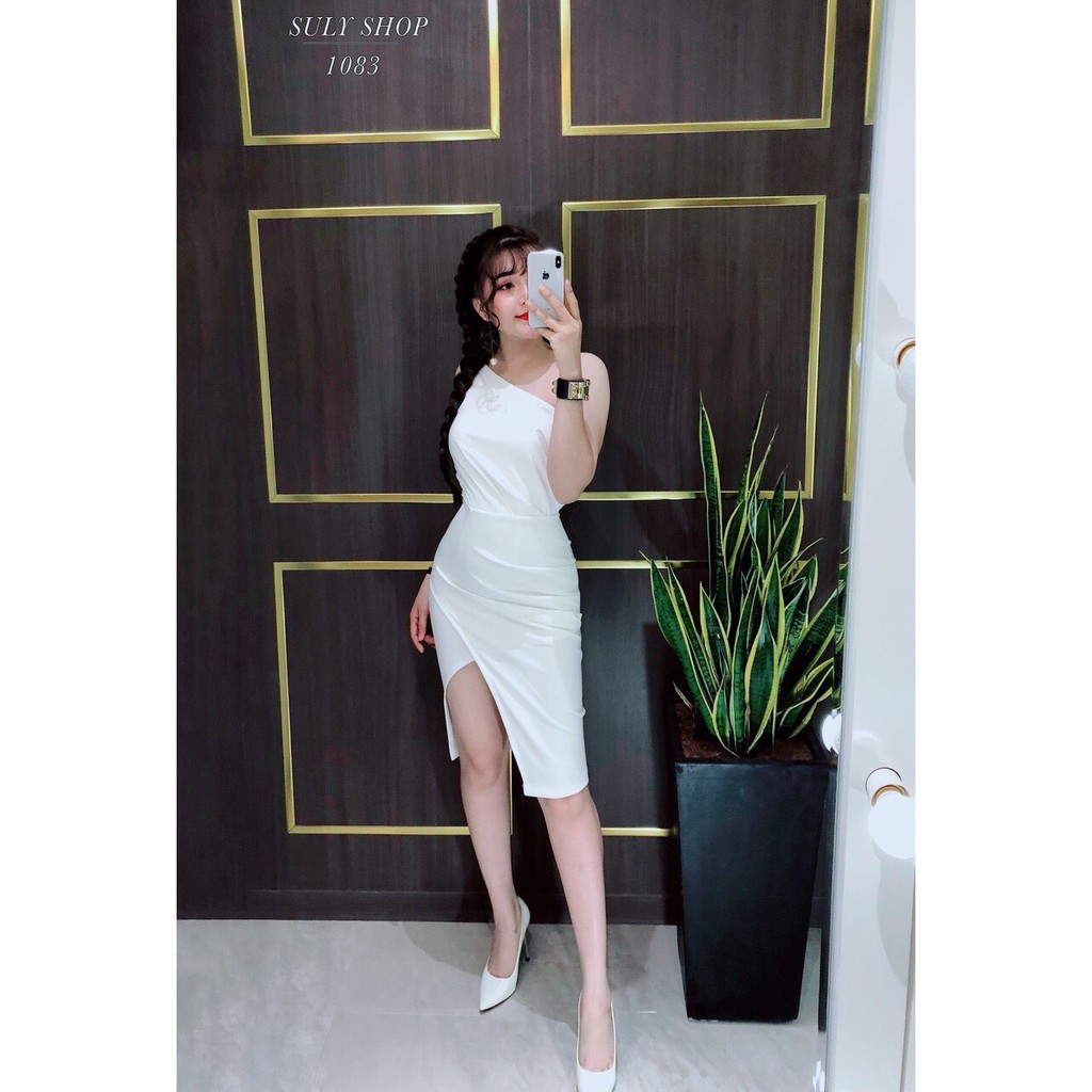 (HÀNG CÓ SẴN) Đầm dự tiệc 1 dây chéo vai cực hót