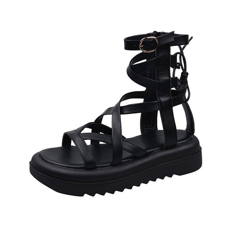 Giày Sandal Hở Ngón Đế Dày Phong Cách La Mã Thời Trang Mùa Hè Hàng Mới Dành Cho Bạn Nữ