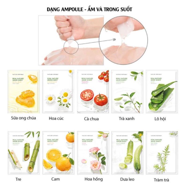 Mặt nạ giấy Nature Republic Real Nature Mask Sheet