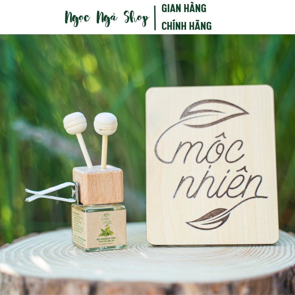 Tinh dầu chai kẹp MỘC NHIÊN [8ml] – Kẹp vào quạt điều hoà ô tô, quạt máy, để bàn - Giúp khử mùi và tạo hương thơm