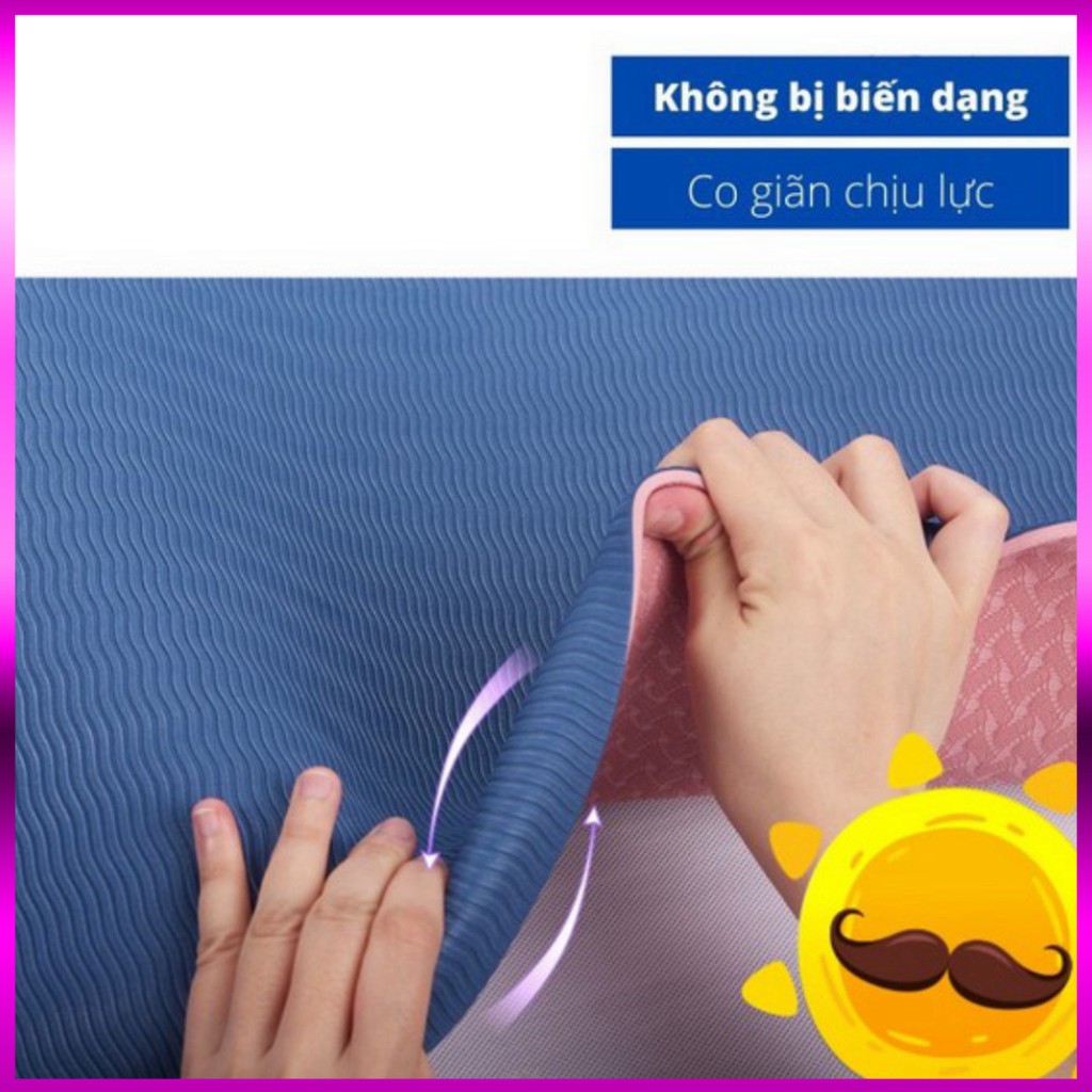 Thảm Tập Yoga 2 Lớp Tpe Chống Trơn Trượt