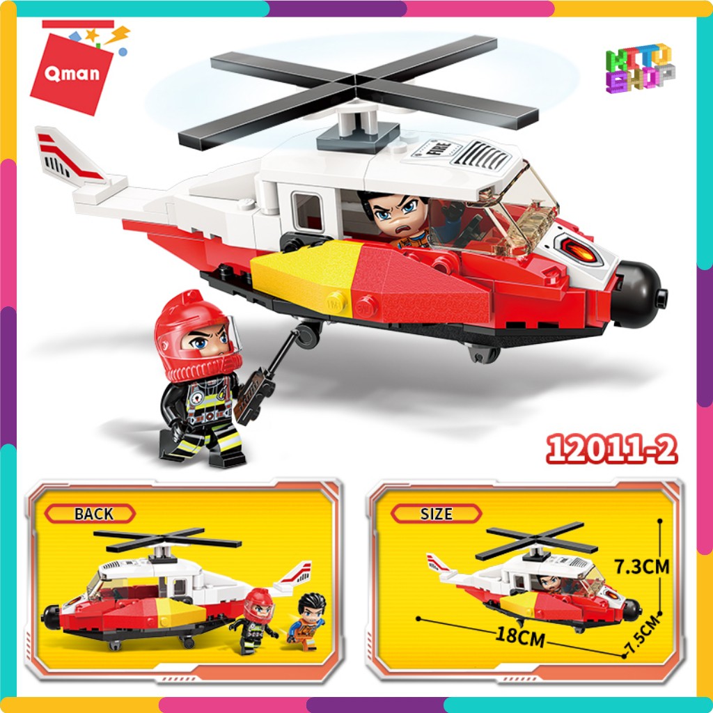 Bộ Đồ Chơi Xếp Hình Thông Minh Lego Qman 12011 - Tổ Hợp Xe Ô Tô Cứu Hỏa 410 Mảnh Ghép Cho Trẻ Từ 6 Tuổi Có Bán Lẻ