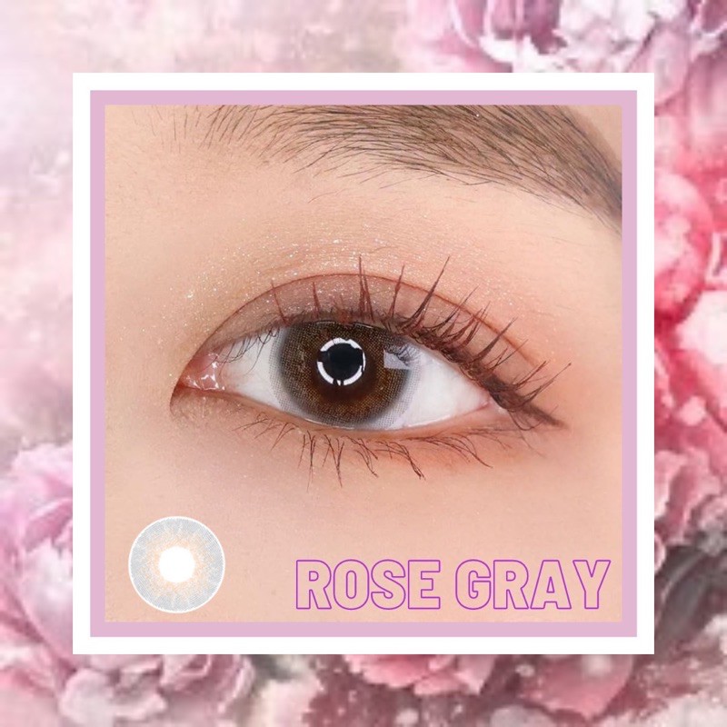 Kính áp tròng QUỲNH LENS rose gray 0-8 độ