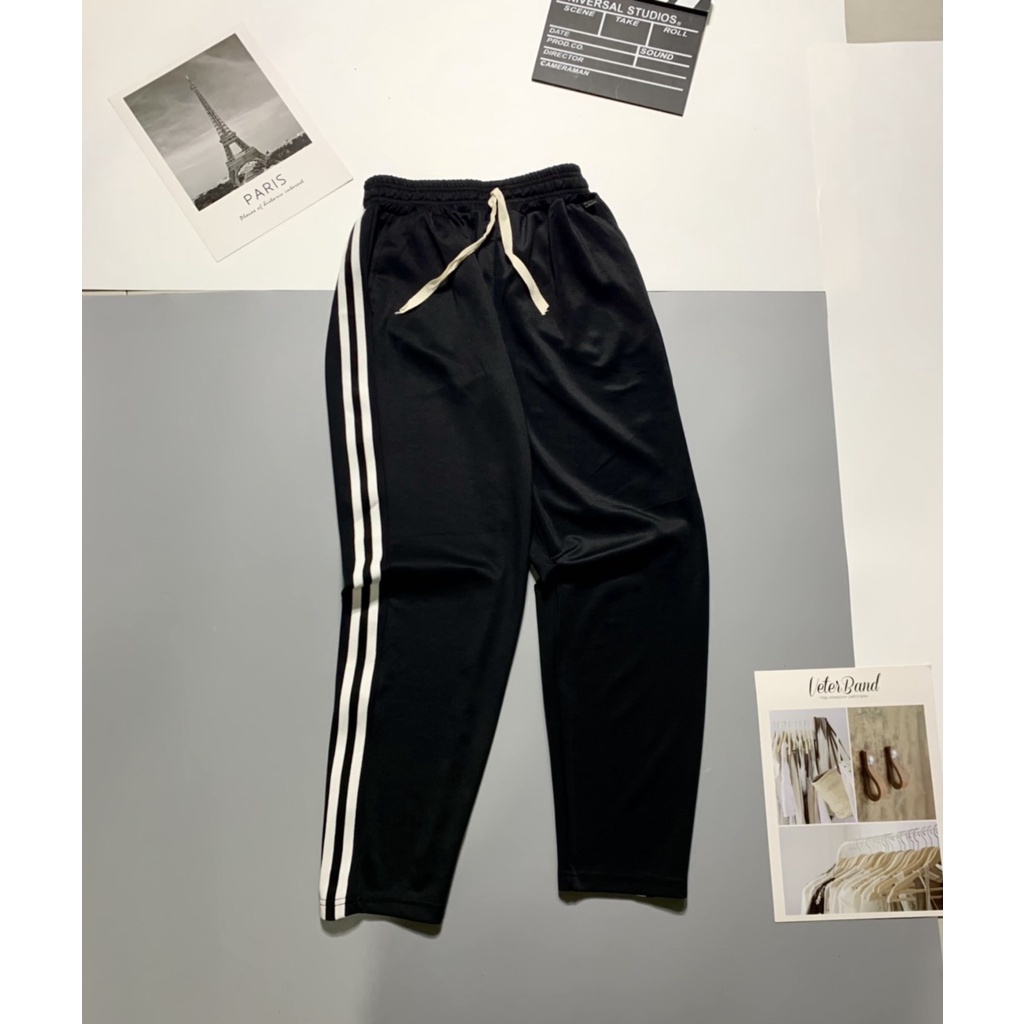 [Mã FAMARAL1 giảm 10K đơn 50K] Quần Jogger Nam Nữ Form Suông 3 Sọc J03