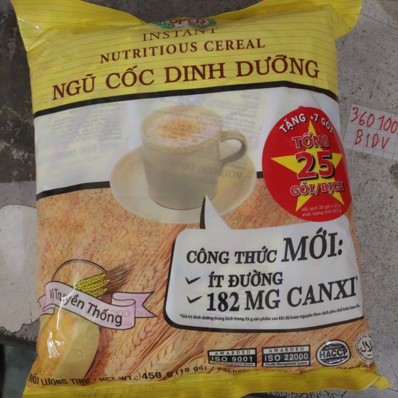 Ngũ Cốc Dinh Dưỡng Super Bịch 18Gói x25g