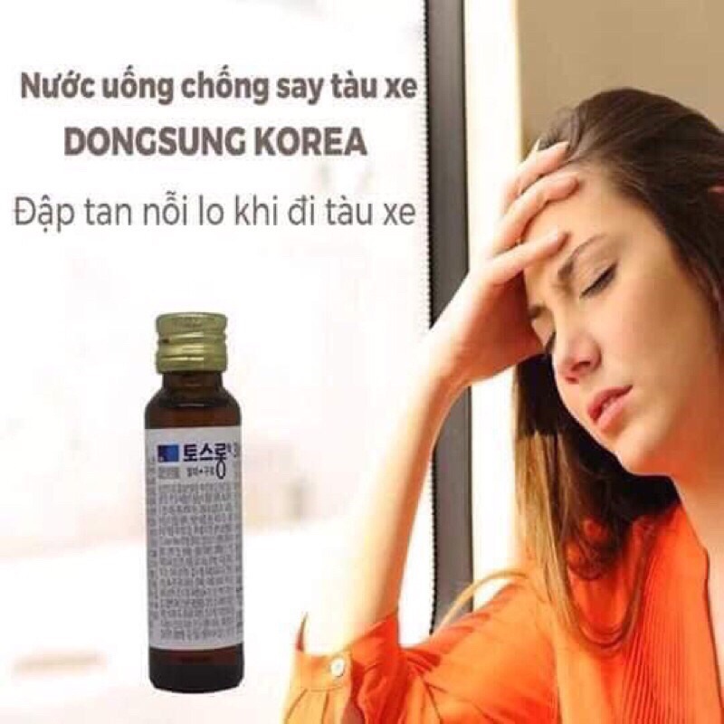 Nước Say Tàu Xe Hàn Quốc chai 30ml Màu Xanh