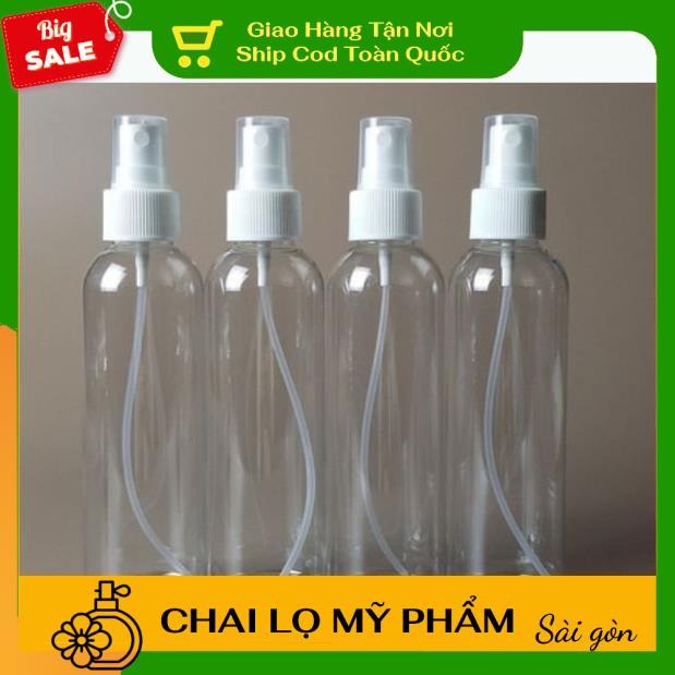 Chai Xịt Phun Sương ❤ SIÊU RẺ ❤ Chai nhựa pet xịt phun sương 150ml,200ml,250ml chiết mỹ phẩm, nước hoa, phụ kiện du lịch