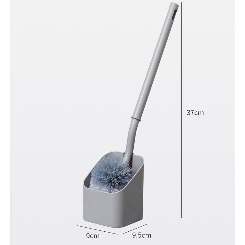 Bộ Cọ Chà Toilet Tay Cầm Dài Lông Mềm Đa Năng Phong Cách Nhật Bản