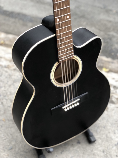 Guitar có ty chỉnh cần + capo đàn gía sinh viên