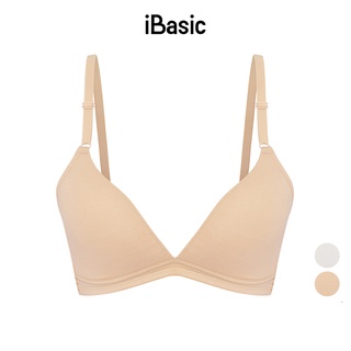 Áo ngực học sinh không gọng mút mỏng cotton iBasic BRAT023