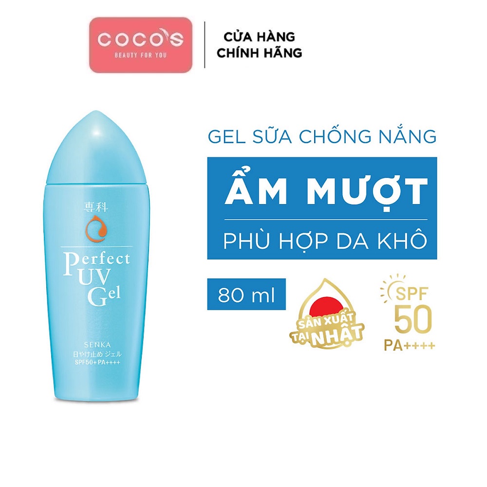 Kem Chống Nắng Senka Perfect UV Dạng Sữa 40ML & Gel 80ML & Essence 50G