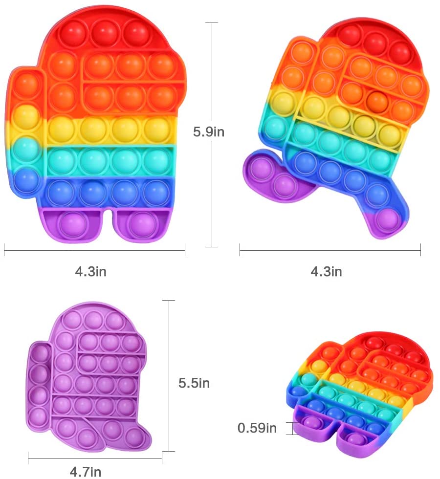 Đồ chơi giảm căng thẳng chất liệu silicon dạng nén đàn hồi dành cho trẻ em và người lớn