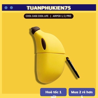 🔥 Case Ap 1/2 & Pro 🔥 Freeship 🔥 VỎ BỌC MODEL CHUỐI CUTE - Cho Tai Nghe Không Dây (Bluetooth) - Tuanphukien75