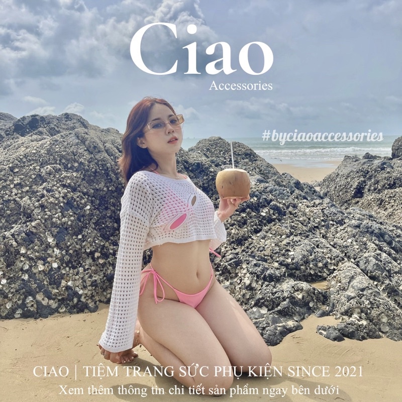 [HOẢ TỐC 1H] Mắt kính/ Kính mát plastic thiết kế bản chữ nhật mã 21 Ciao accessories