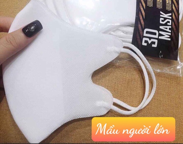 KHẨU TRANG 3D MASK NGƯỜI LỚN TRẺ EM LỌC BỤI MỊN