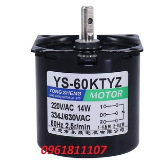 Motor giảm tốc 220V 2.5 5 10 20 30 60 100 110 60KTYZ