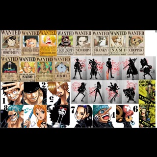 Set sticker PVC chống thấm Onepiece Đảo hải tặc