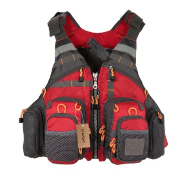 Có thể bán buôn 3 màu ngoài trời Đa chức năng Unisex Người lớn Áo phao Vest Áo ghi lê cứu sinh có túi Hàng giao ngayVermont055