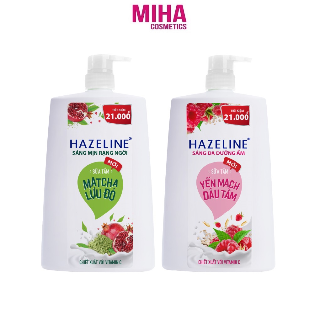 Sữa Tắm Dưỡng Ẩm Trắng Da Hazeline 1.2Kg (1.19L)