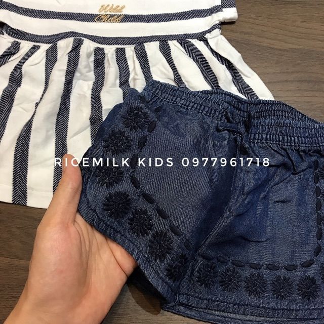 Bộ áo kèm quần giả jean Koalakid xuất dư cho bé gái