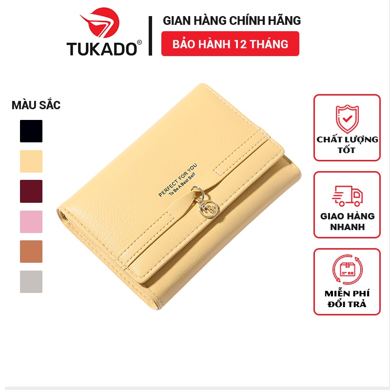 Ví Nữ Ngắn Mini Cầm Tay PERFECT FOR YOU Đựng Tiền Đựng Thẻ Nhỏ Gọn Da Cao Cấp Cực Đẹp Nhiều Ngăn Tiện Dụng Giá Rẻ PFY22