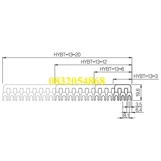 HanYoung Thanh nối tắt cầu đấu HANYOUNG HYBT-13-20