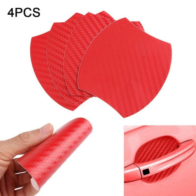 Set 4 miếng dán hõm cửa xe hơi chống trầy xước cho KIA BENZ BMW Toyota Ford VOLVO MAZDA HONDA