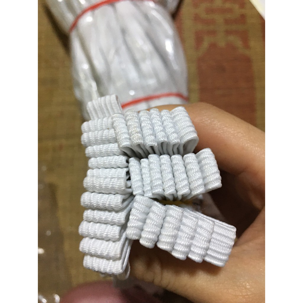 Chun trắng xịn, chun quần 28m (Loại 5 túm )