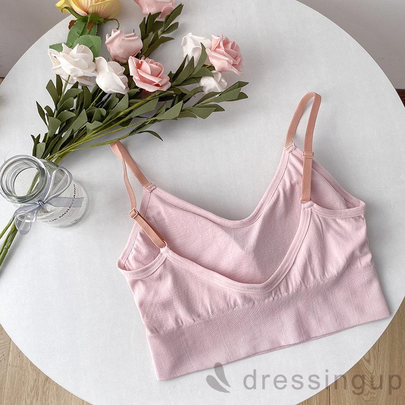Áo Croptop Hai Dây In Chữ Cho Nữ