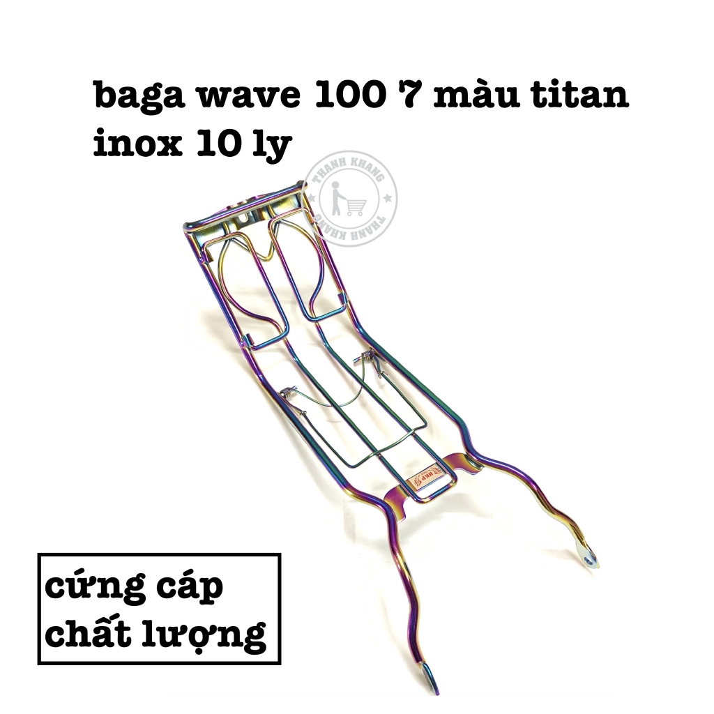 baga wave 100 7 màu inox 10 ly titan thanh khang CGV136