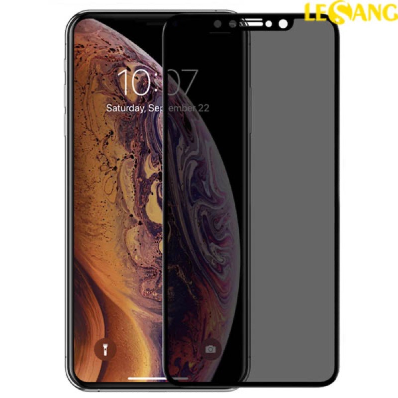 Kính cường lực chống nhìn trộm Iphone Xs Max, 11 Pro Max full màn hình tặng kèm giấy lau