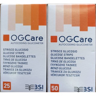 Que sử dụng cho máy đo đường huyết Ogcare (hộp 25 que)