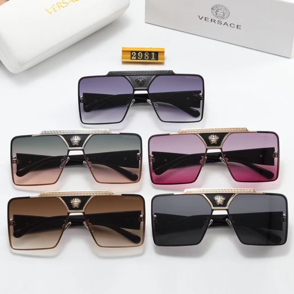 Kính Mát Vuông Chống Tia UV Hiệu Versace Phong Cách Cổ Điển Thời Trang Đi Chơi Ngoài Trời Cho Nam Và Nữ