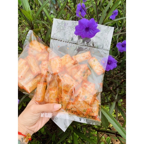 Bánh tráng cuộn tép sa tế