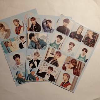 Set 5 tấm hình dán nhóm nhạc bts