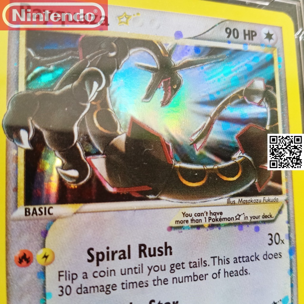 Thẻ Pokemon nitendo 2005 Rayquaza 4 132 rồng hắc ám truyền thuyết 1459 d7