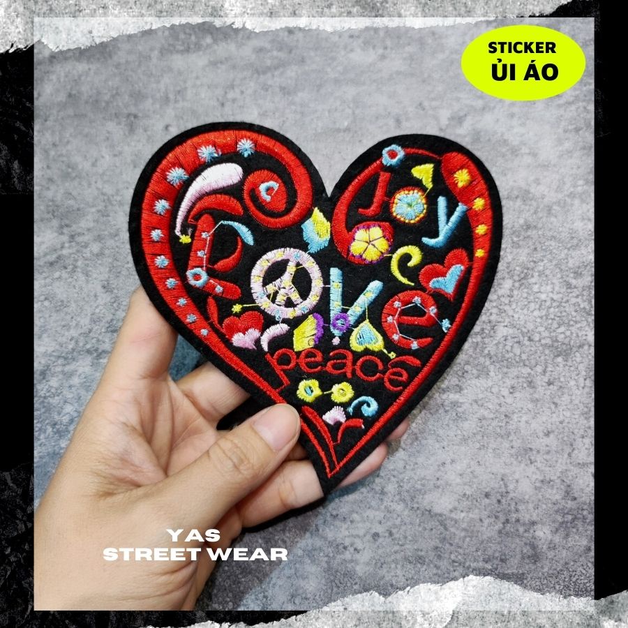 Sticker ủi áo cao cấp - có sẵn keo ủi,PATH STICKER THÊU XÙ KÍCH THƯỚC LỚN làm miếng vá Quần Áo, trang trí áo varsity