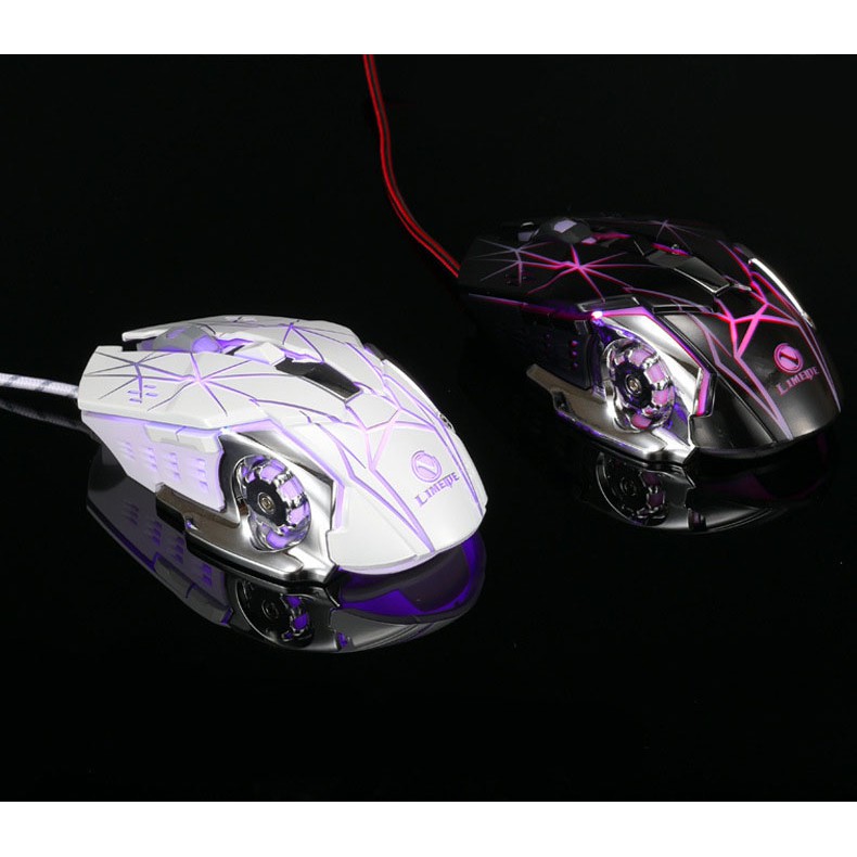 CHUỘT GAME THỦ GAMING LIMEME V3 PRO WHITE LED  CỰC ĐẸP CỰC BỀN | BigBuy360 - bigbuy360.vn