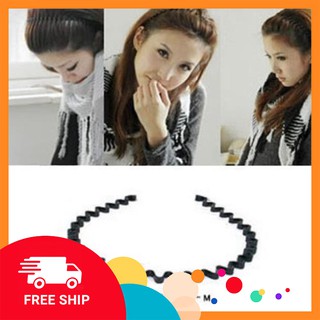 Bờm cài tóc đen tiện dụng