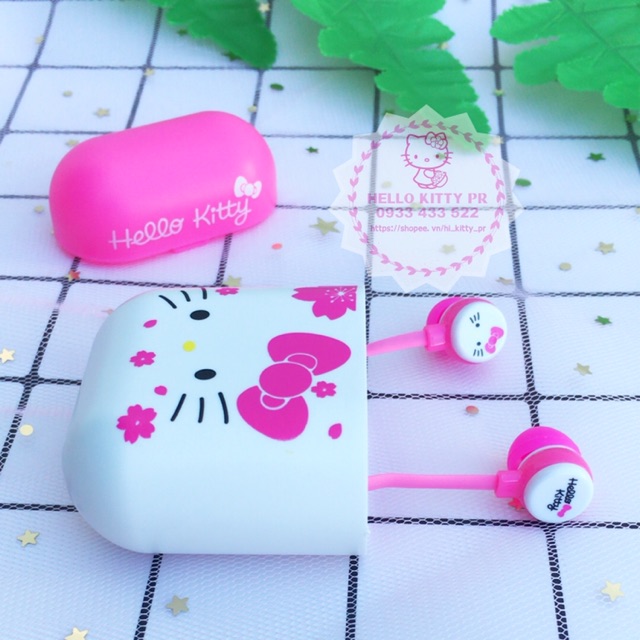 TAI NGHE CÓ MIC KÈM HỘP HELLO KITTY