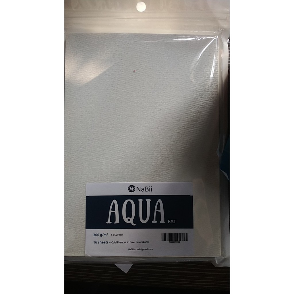 Giấy vẽ 300gsm Nabii Aqua Fat chuyên vẽ màu nước, marker...